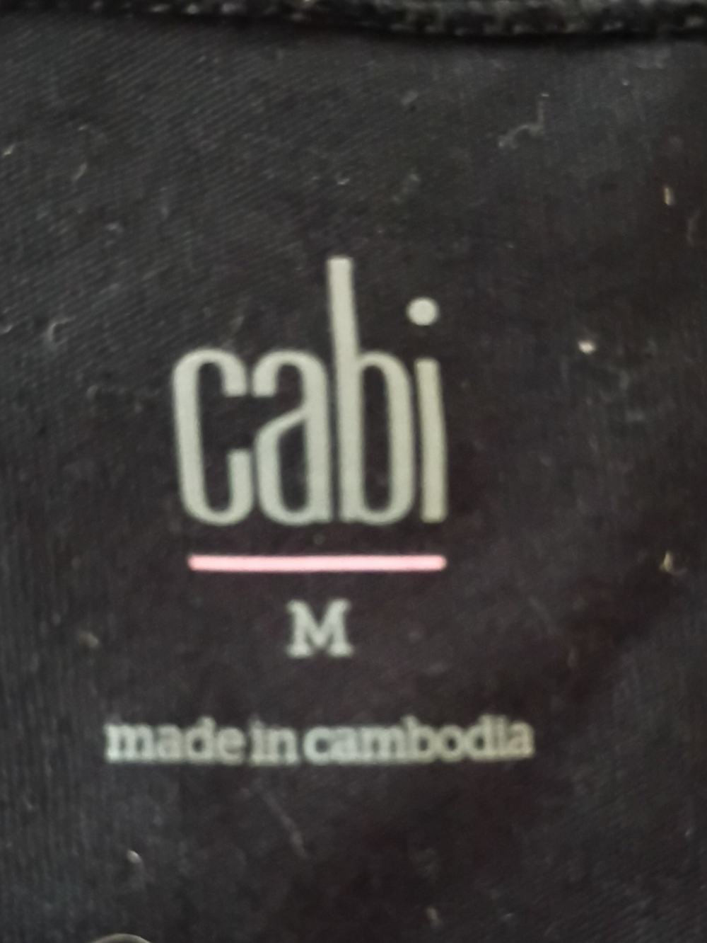 CAbi Black Short Sleeve Tee with White Floral Graphic - Picture 3 of 3